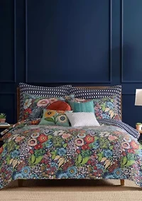 Night Garden Quilted Throw