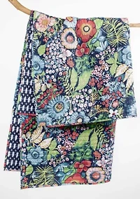 Night Garden Quilted Throw