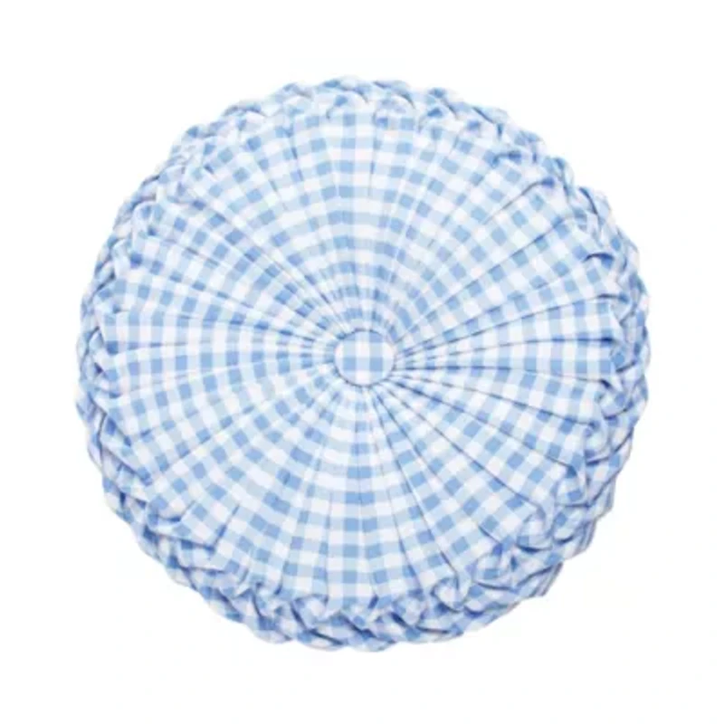 Radella Gingham Round Pillow