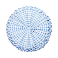 Radella Gingham Round Pillow