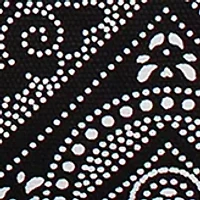 Black Crewel Stitch Tassel Pillow