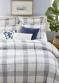 Waffle Plaid Coral Pillow 18x18