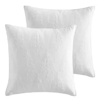 O Christmas Tree White Euro Sham Set of 2