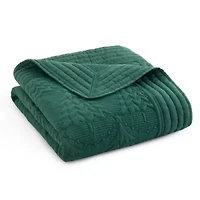 O Christmas Tree Green Quilted Throw