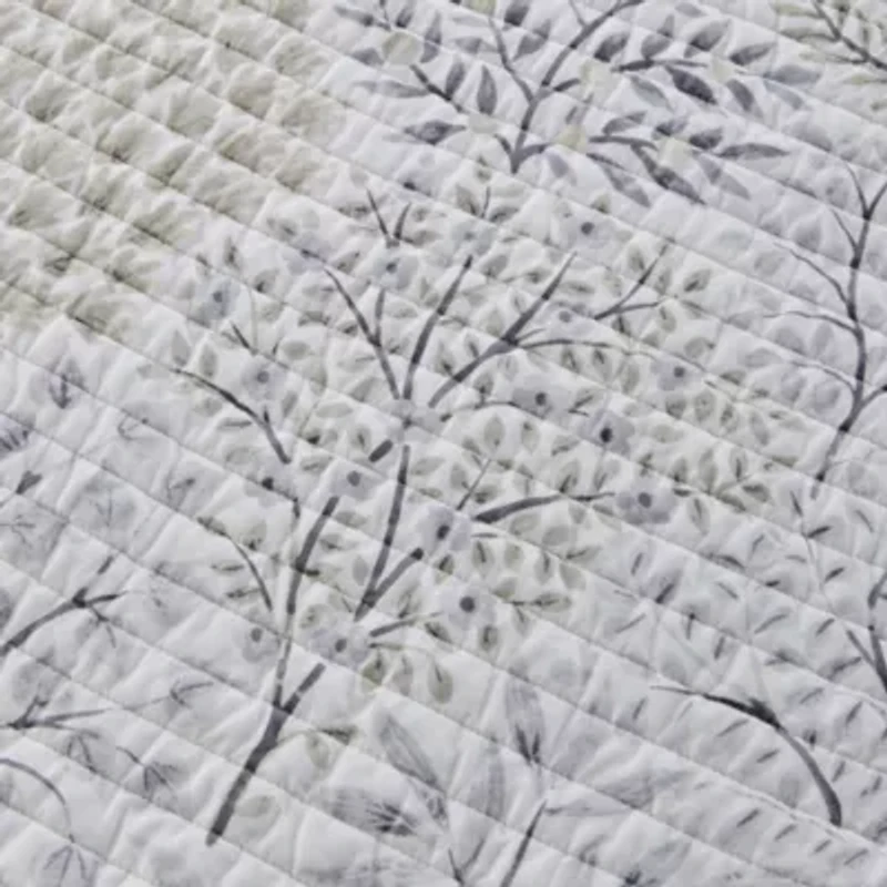 English Forest Natural Quilted Throw