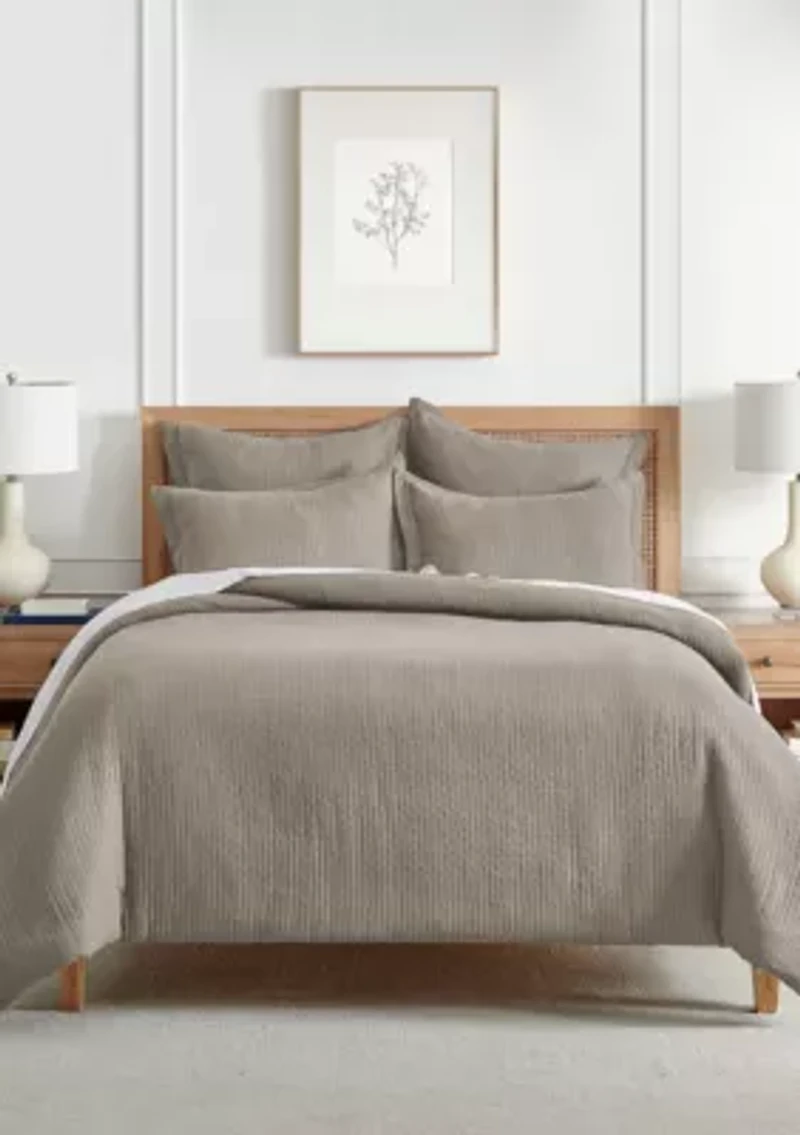 Reede Muslin Taupe  Euro Sham set of 2