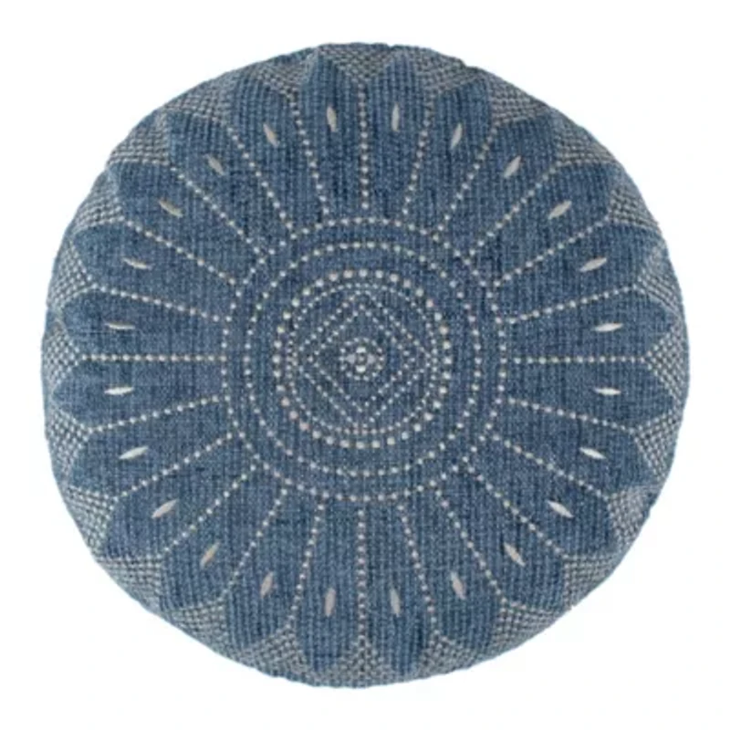 Adare Blue Round Pillow