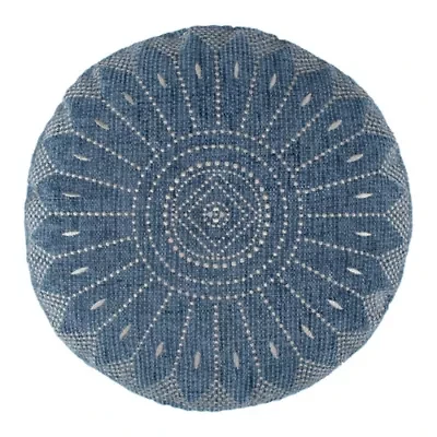 Adare Blue Round Pillow