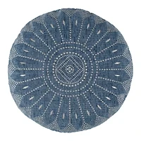 Adare Blue Round Pillow