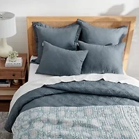 Adare Blue  Quilted Throw