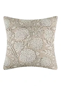 Adare Taupe Quilted Square Pillow
