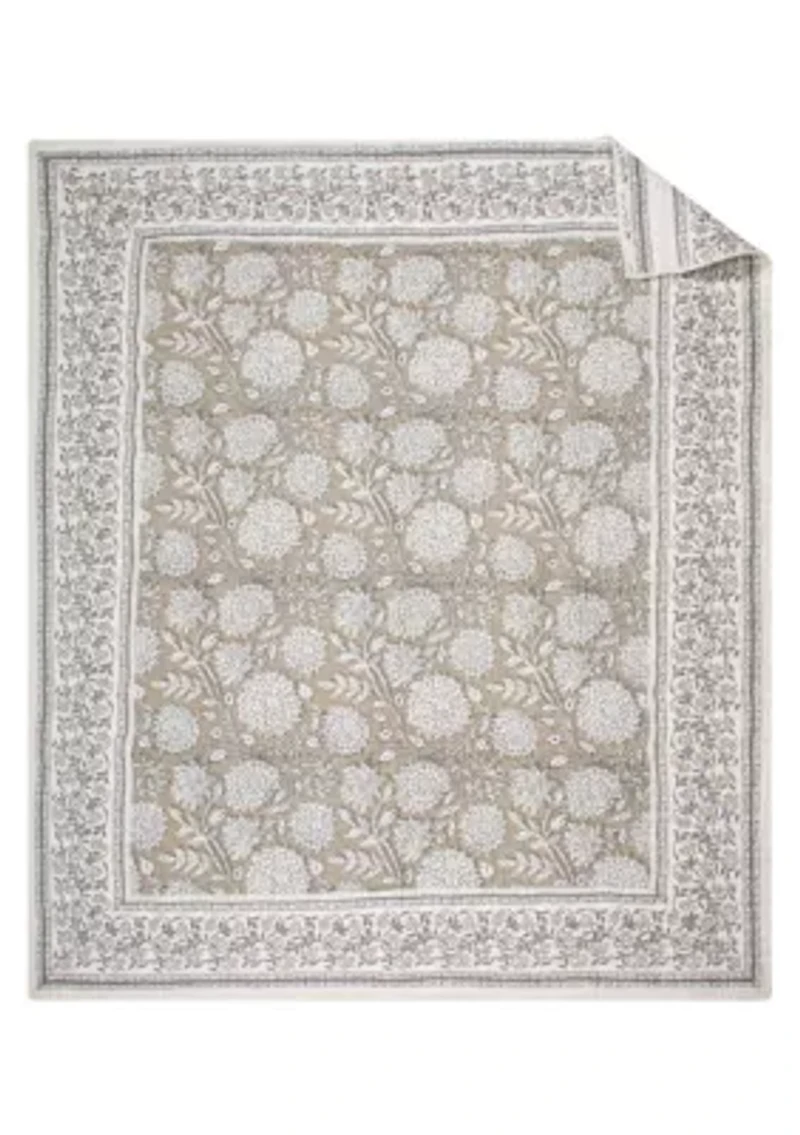 Adare Taupe  Quilted Throw