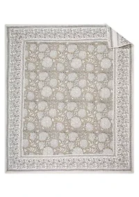 Adare Taupe  Quilted Throw