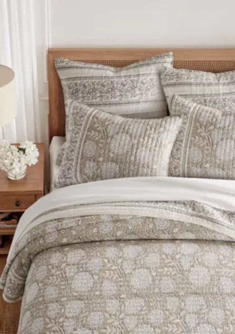 Adare Taupe  Euro Sham Set of 2
