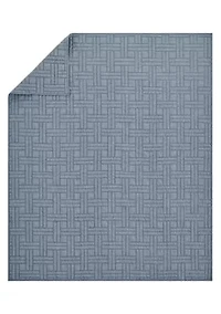 Melange Stitch Chambray Quilted Throw