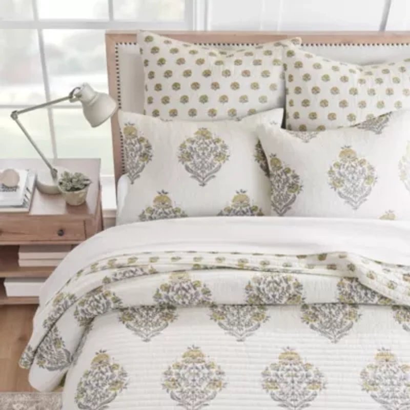 Kamira Ochre Euro Sham Set of 2