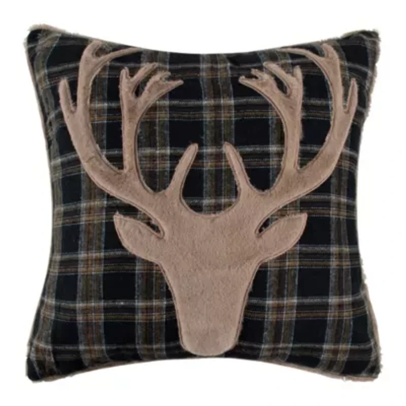 Lodge Toile Antler Pillow