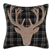 Lodge Toile Antler Pillow