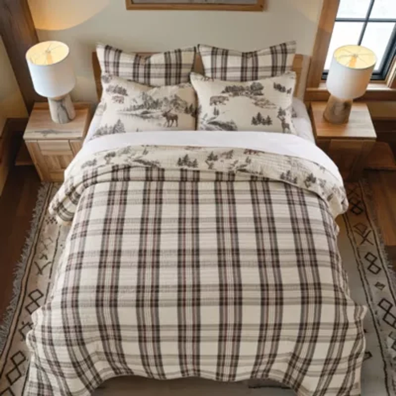Lodge Toile Euro Sham Set of 2