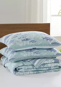 Sea Aquarium Quilt Set