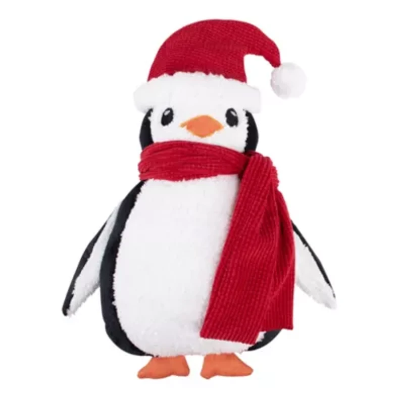 Pine & Plaid Shaped Pinguin Pillow 9.5x13.5