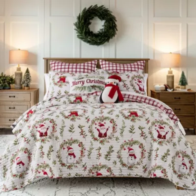 Pine & Plaid Shaped Pinguin Pillow 9.5x13.5