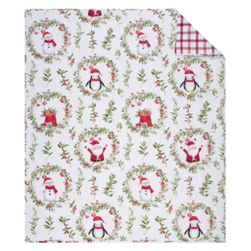 Pine & Plaid Quilted Throw