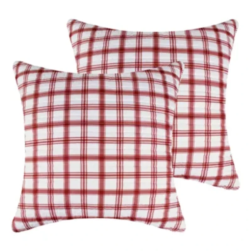 Pine & Plaid Euro Sham Set of 2