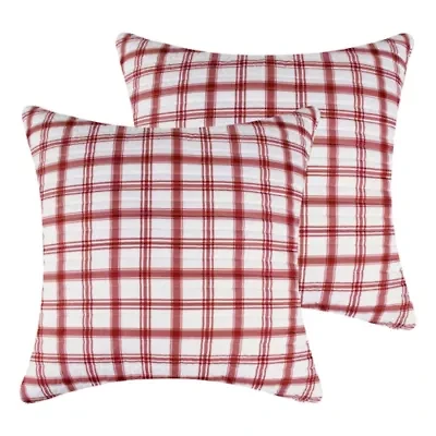 Pine & Plaid Euro Sham Set of 2