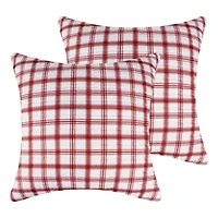 Pine & Plaid Euro Sham Set of 2