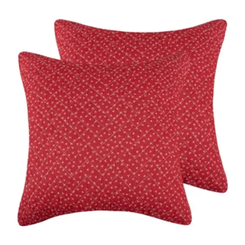 Patchwork Pine Euro Sham Set of 2