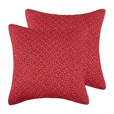 Patchwork Pine Euro Sham Set of 2