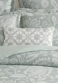 Sarrah Emboidered Floral Pillow 12x24