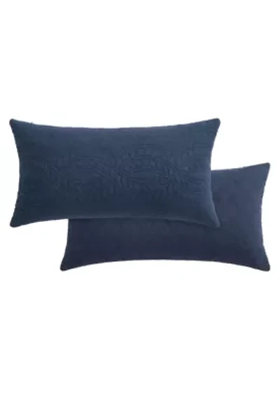 Ballou Navy Rectangular Pillow