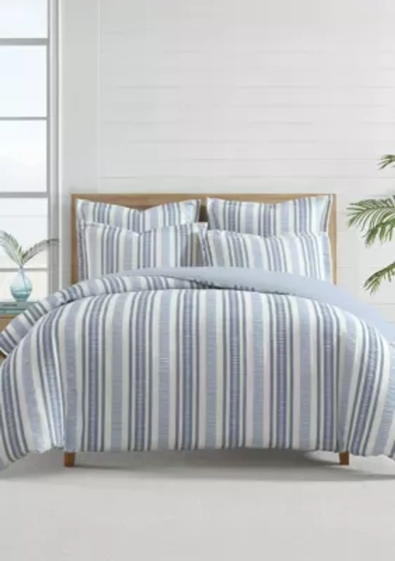 Seaside Stripes Euro Sham Set of 2