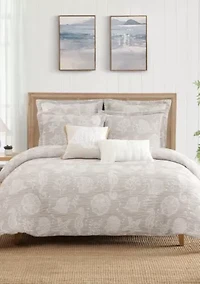 Seaside Charm Crewel Fish Pillow