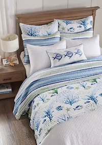 Harbor Bay Quilted Throw