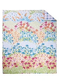 Blooming Hillside Quilted Throw