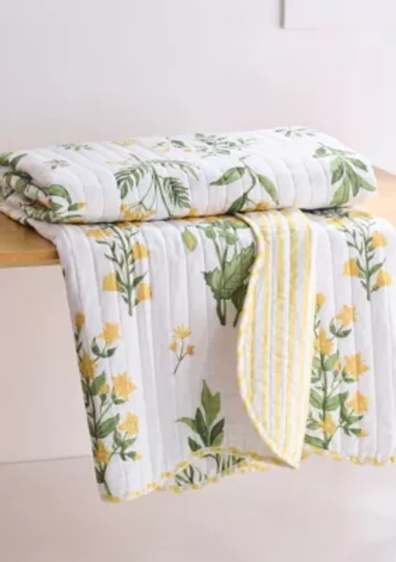 Daffodil Quilted Throw