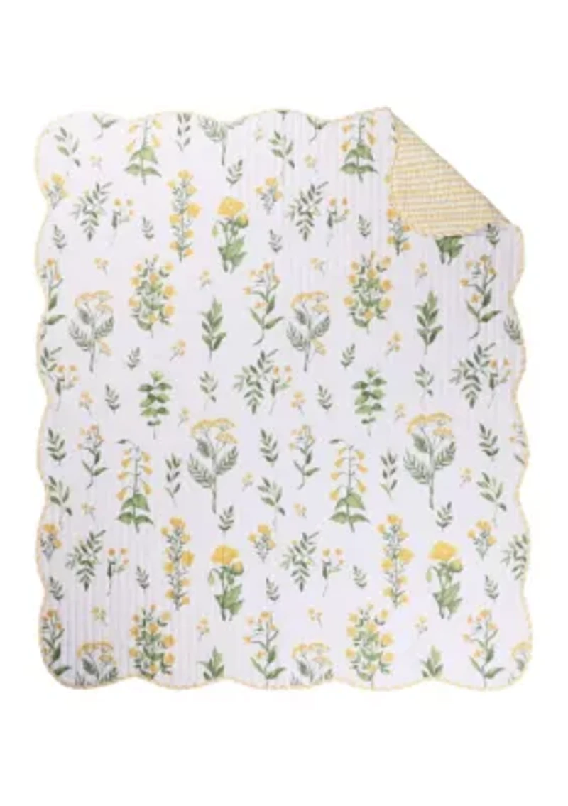 Daffodil Quilted Throw