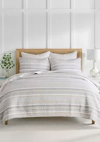 Bayshore Taupe Quilt Set