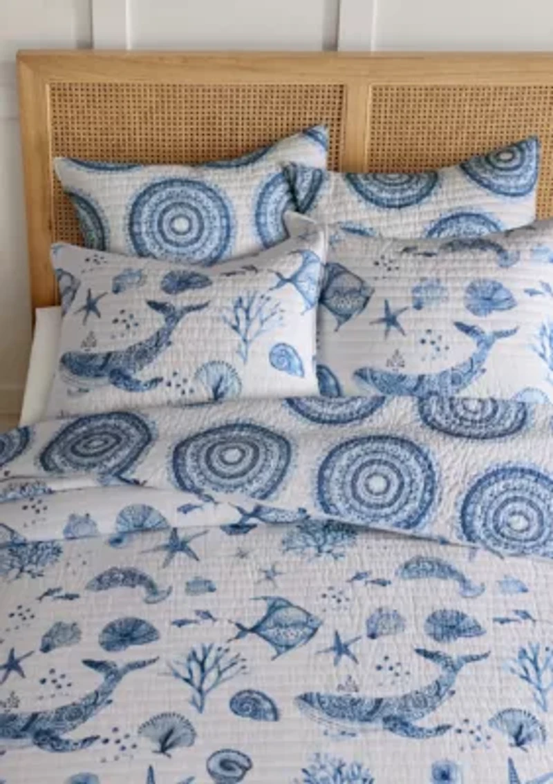 Batik Ocean Euro Sham Set of 2
