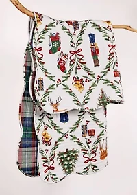 Festive Nutcrackers Quilted Throw