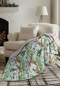 Merry Mountains Quilted Throw