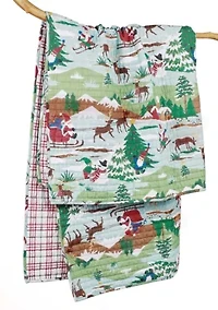 Merry Mountains Quilted Throw