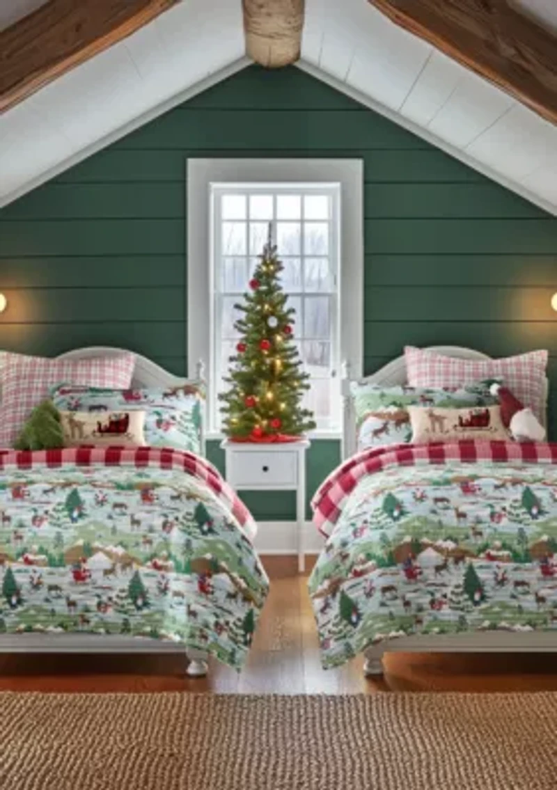 Merry Mountains Euro Sham Set of 2