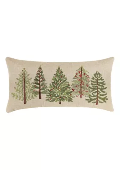 Merry Tartan Trees Pillow