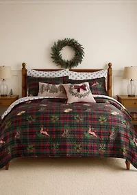Merry Tartan Trees Pillow