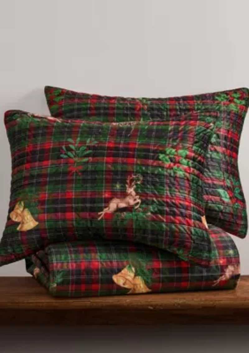 Merry Tartan Euro Sham Set of 2