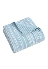 Boracay Stripe Muslin Quilted Throw
